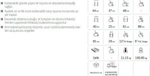 G501 Alüminyum Transfer Sandalyesi Alümi - Medikaltec Alüminyum Transfer Sandalyesi