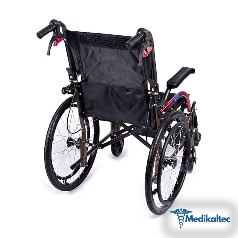 Medikaltec Gk863laj-20 Jet Black Transfer Alüminyum Tekerlekli Sandalye Medikaltec3368 - Görsel 1 (Ön görünüm)