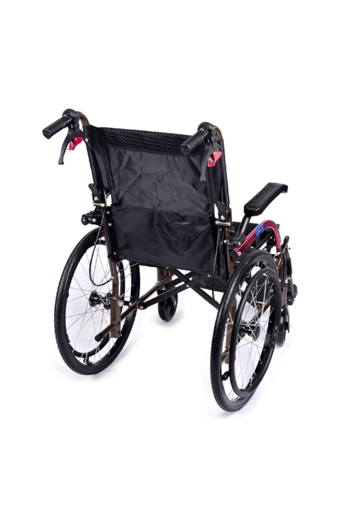 Medikaltec Gk863laj-20 Jet Black Transfer Alüminyum Tekerlekli Sandalye Medikaltec3368 - Görsel 1 (Ön görünüm)