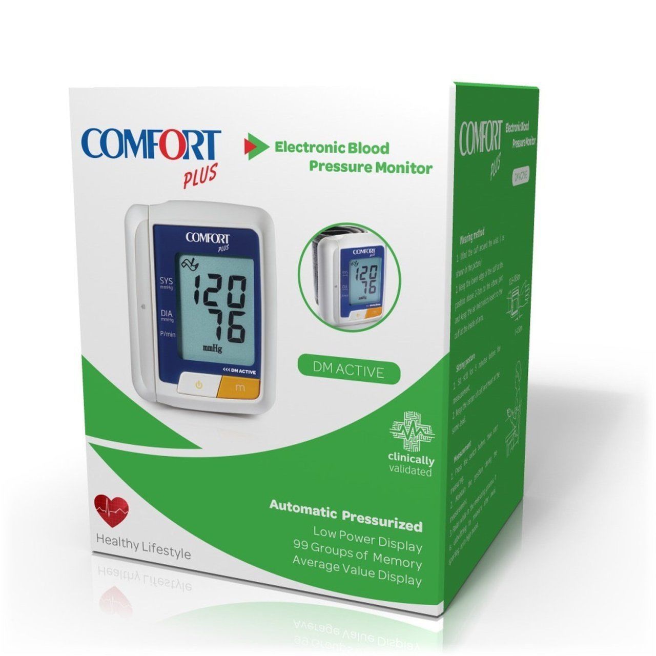 Comfort Plus DM-Active Bilekten Tansiyon - Medikaltec -Active Bilekten Tansiyon Aleti Medikaltec7943 - Görsel 1 (Ön görünüm)