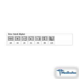Medikaltec Ayak Kalkar Yan Kol Çıkar Katlanır Çelik Tekerlekli Sandalye - Görsel 2