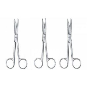 Cerrahi Makas 15,5 cm Küt / Küt 1 ADET