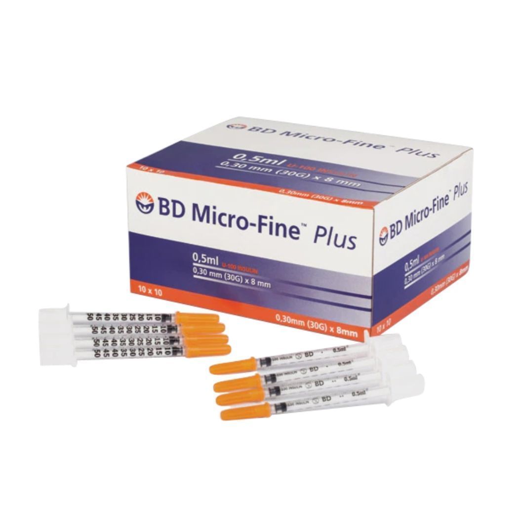 0.5cc İnsülin Enjektörü BD Micro-Fine 10 - Medikaltec 0.5cc İnsülin Enjektörü BD Micro-Fine 0.30x8mm Adet