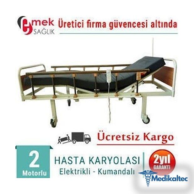 Medikaltec Ev Tipi Hasta Karyola İki Motorlu - Görsel 1