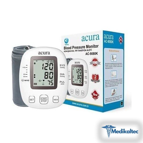 Medikaltec AC-9080K Türkçe Konuşan Koldan Tam Otomatik Tansiyon Aleti Çanta Hediyeli Medikaltec1375 - Görsel 1 (Ön görünüm)