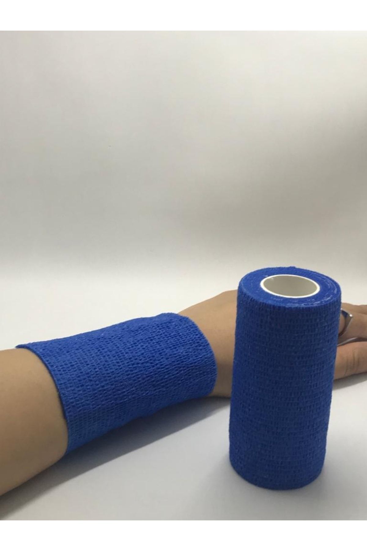 Medikaltec Dymec Kendinden Yapışkanlı Bandaj Mavi Ebat: 10cm X 4.5m 4'lü Avantaj Paket