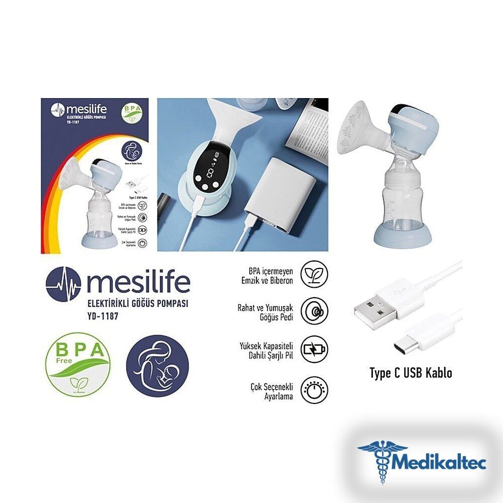 Medikaltec YD 1187 Elektrikli Göğüs Pompası (Üstten Motorlu) Medikaltec380 - Görsel 1 (Ön görünüm)