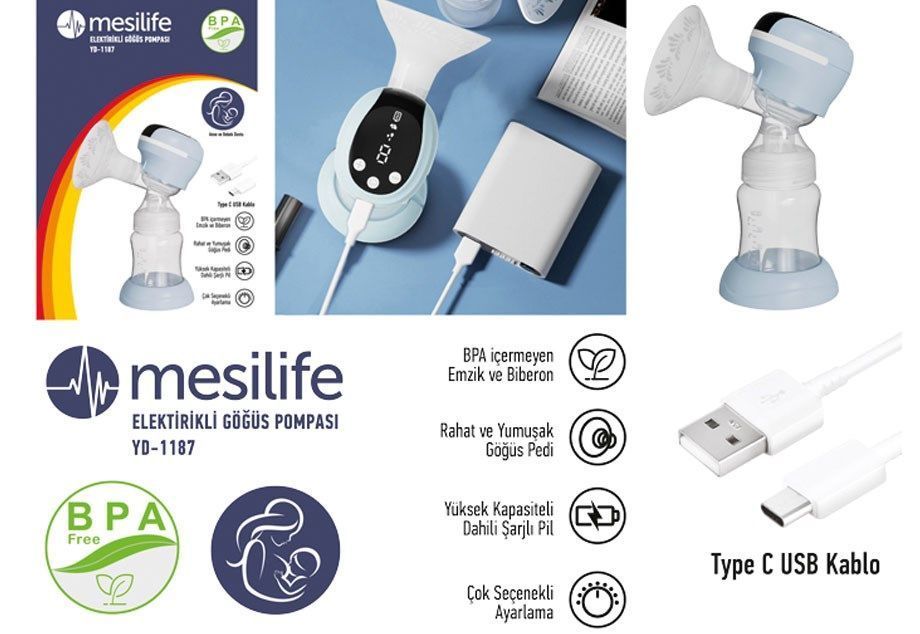 Medikaltec YD 1187 Elektrikli Göğüs Pompası (Üstten Motorlu) Medikaltec380 - Görsel 1 (Ön görünüm)