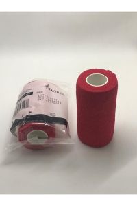 Medikaltec Dymec Kendinden Yapışkanlı Bandaj Kırmızı Ebat: 10cm X 4.5m 4'lü