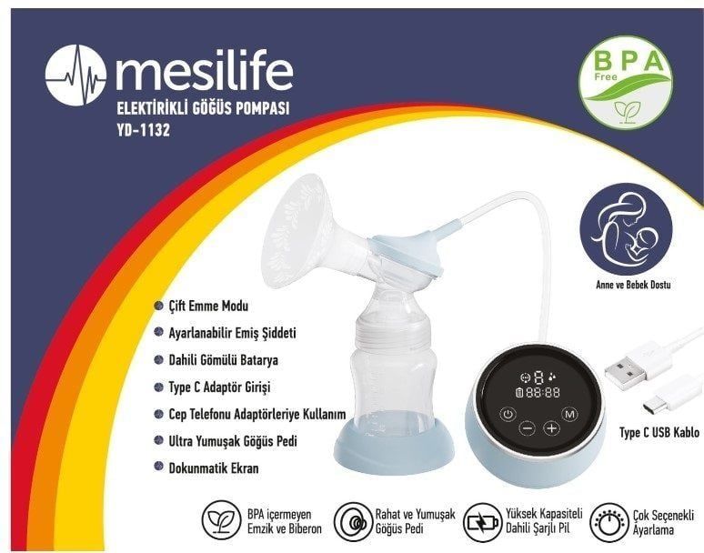 Medikaltec YD 1132 Elektrikli Göğüs Pompası (Medikaltec381) - Görsel 1 (Ön görünüm)