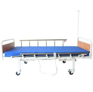 2 Motorlu Abs Başlıklı Tabanca Korkuluklu Hasta Karyolası