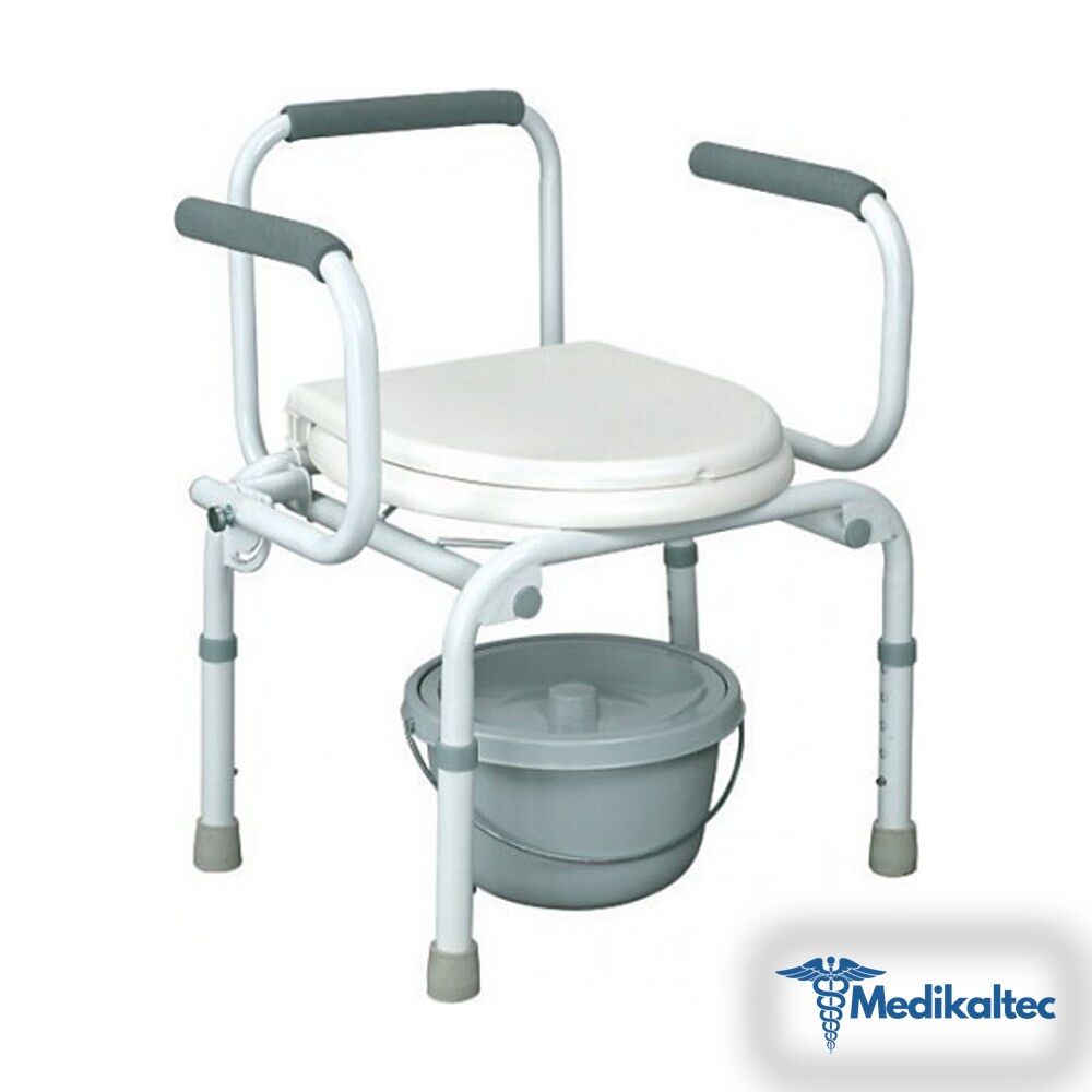 Medikaltec Commode - Tuvalet Yükselticisi-kolçak Hareketli Medikaltec4411 - Görsel 1 (Ön görünüm)