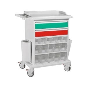 E-257 - İlaç ve Pansuman ArabasıBeş Çekm - Medikaltec E- - İlaç ve Pansuman Arabası