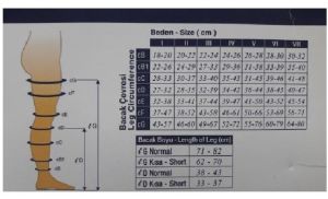 Dizaltı Burnu Kapalı CCL2 Bej Varis Çorabı NO:6