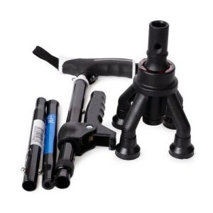 Medikaltec KY922 4 Ayaklı Lux Katlanır Baston Medikaltec1410 - Görsel 2 (Ön görünüm)