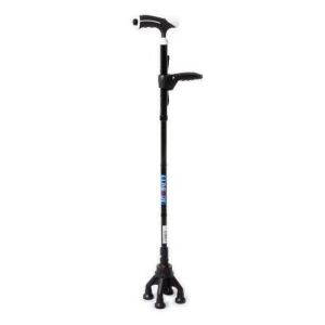 Medikaltec KY922 4 Ayaklı Lux Katlanır Baston Medikaltec1410 - Görsel 3 (Ön görünüm)