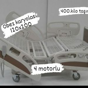 Obez Hasta Karyolası4 Motorlu Hasta Kary - Medikaltec Obez Hasta Karyolası Medikaltec6869 - Görsel 1 (Ön görünüm)