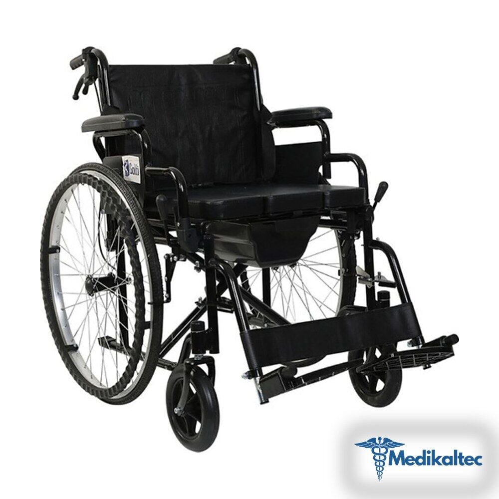 Medikaltec G-120 Klozetli Manuel Tekerlekli Sandalye / Commode Manual Wheelchair Medikaltec2438 - Görsel 1 (Ön görünüm)