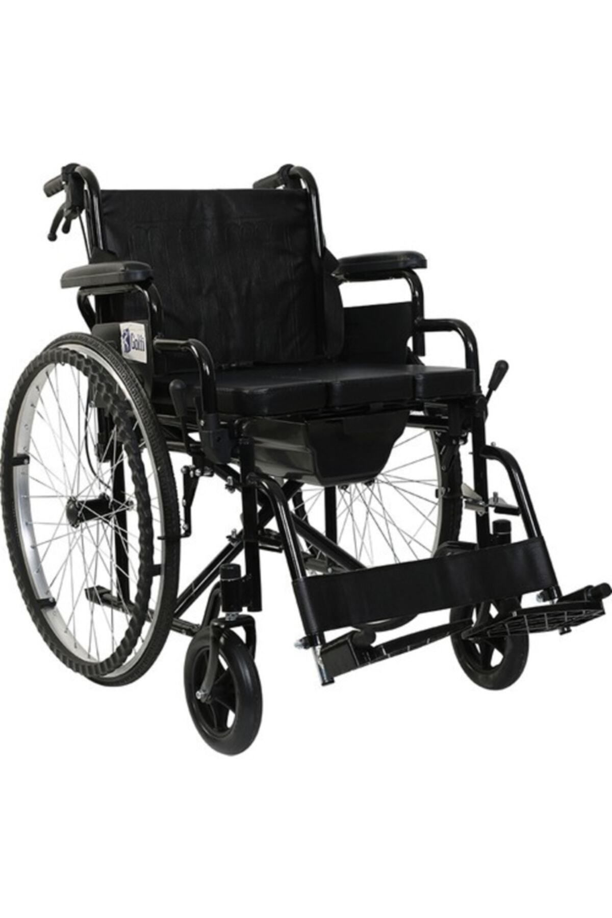 Medikaltec G-120 Klozetli Manuel Tekerlekli Sandalye / Commode Manual Wheelchair Medikaltec2438 - Görsel 1 (Ön görünüm)
