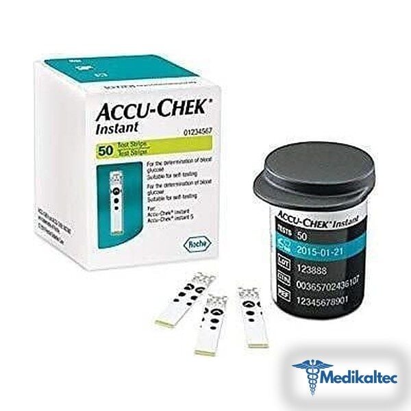 Medikaltec Accu-Chek İnstant Şeker Ölçüm Stribi 1 Kutu - Görsel 1