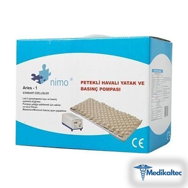 Medikaltec Nimo Peteklı Havalı Yatak Ve Basınc Pompası (Aries-1) Medikaltec5481 - Görsel 1 (Ön görünüm)
