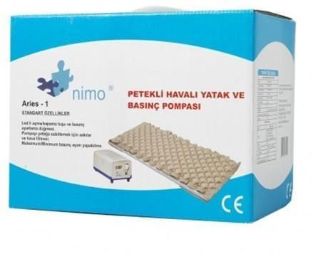 Medikaltec Nimo Peteklı Havalı Yatak Ve Basınc Pompası (Aries-1) Medikaltec5481 - Görsel 1 (Ön görünüm)