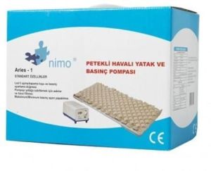 Medikaltec Nimo Peteklı Havalı Yatak Ve Basınc Pompası (Aries-1) Medikaltec5481 - Görsel 1 (Ön görünüm)