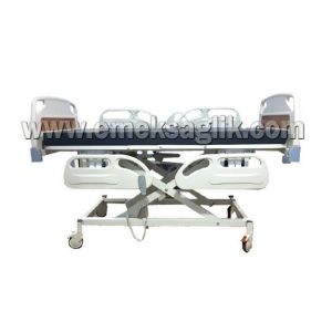 Medikaltec 3 Motorlu ABS Tabanca Ve Asansörlü Hasta Karyolası + 4 Parçalı Yatak