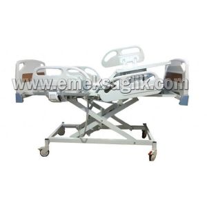 Medikaltec 3 Motorlu ABS Tabanca Ve Asansörlü Hasta Karyolası + 4 Parçalı Yatak