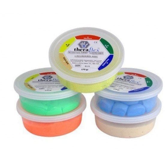 Msd Theraflex Putty El Egzersiz Hamuru 5 - Medikaltec Putty El Egzersiz Hamuru 5 Renk Gr. Set