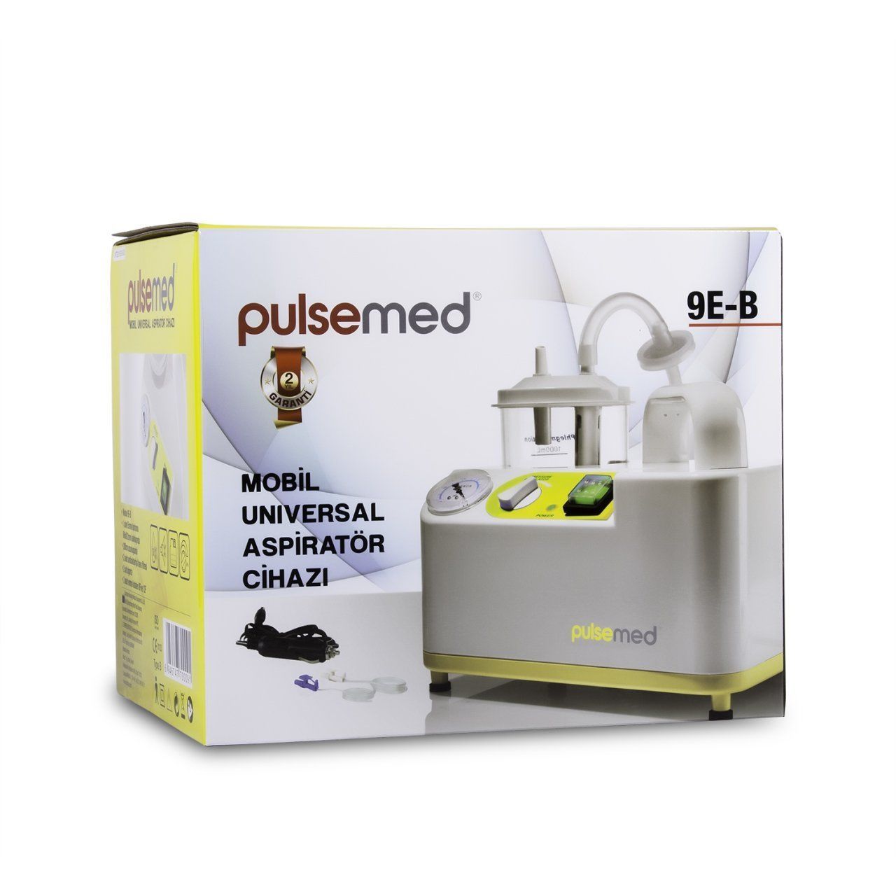 Pulsemed 9E-B Aspiratör Bataryalı - Medikaltec 9E-B Aspiratör Bataryalı Medikaltec9095 - Görsel 1 (Ön görünüm)