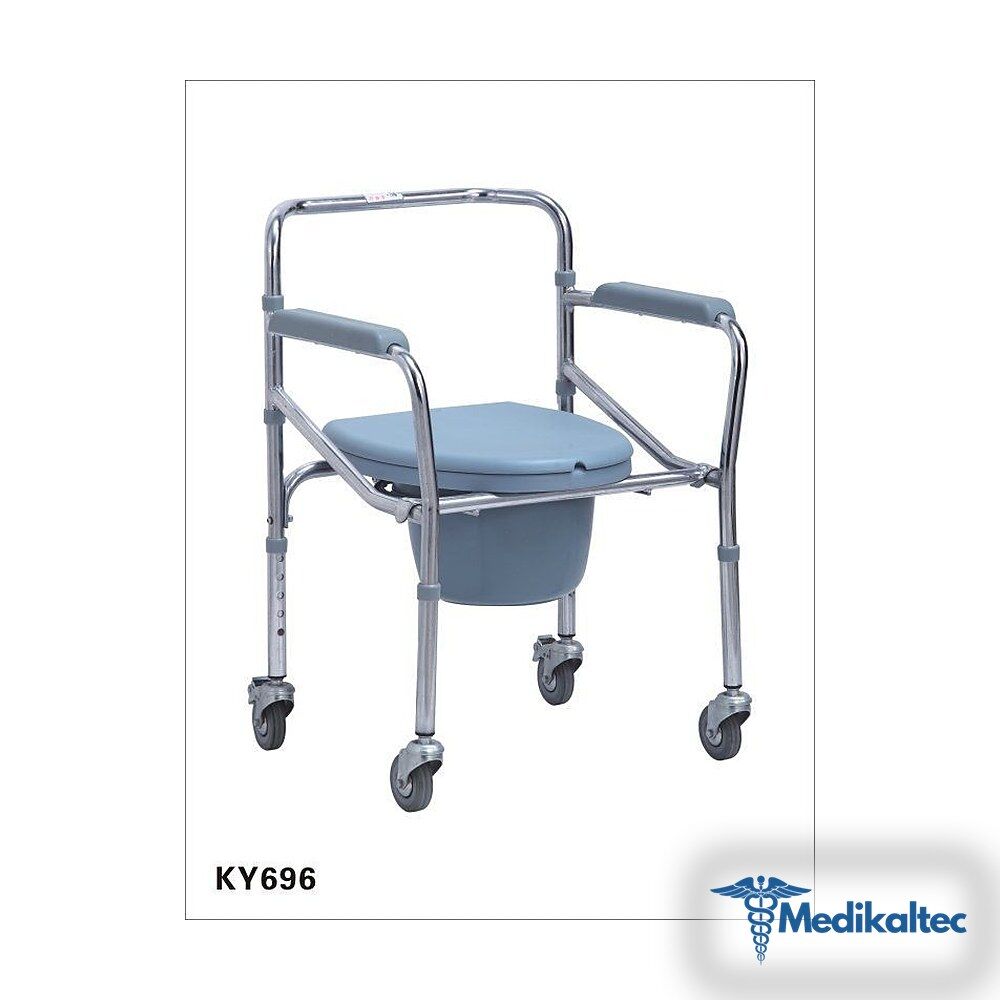 Pulsemed Tekerlekli Klozet Yükseltici KY - Medikaltec Tekerlekli Klozet Yükseltici Medikaltec9097 - Görsel 1 (Ön görünüm)