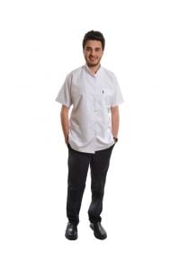 Medikaltec Erkek Hakim Yaka Labaratuvar Önlüğü (Alpaka) Medikaltec5508 - Görsel 1 (Ön görünüm)