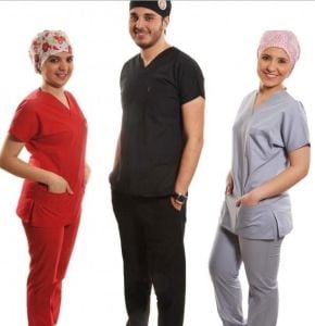 Medikaltec Dr.Greys Modeli Cerrahi Takım Terikoton İnce Kumaş