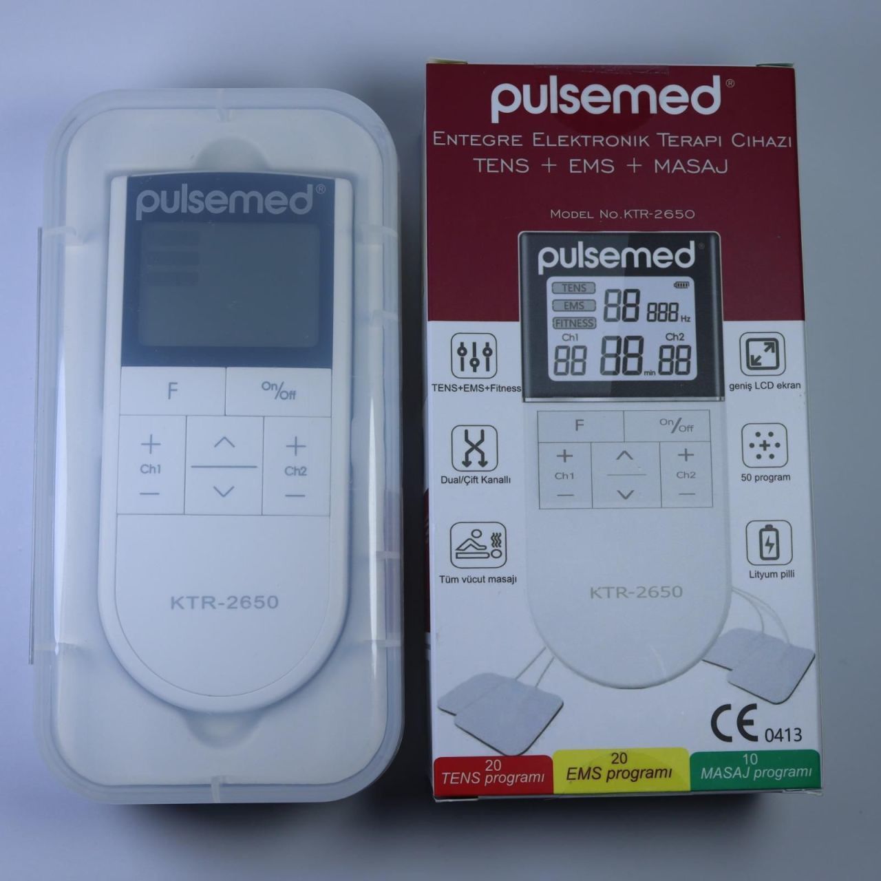 Pulsemed Entegre Elektronik Teraip Cihaz - Medikaltec Entegre Elektronik Teraip Cihazı Tens-EMS-Masaj Özelliği Şarj Edilebilir