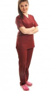 Medikaltec Zarf Yaka Cerrahi Takım Terikoton İnce Kumaş