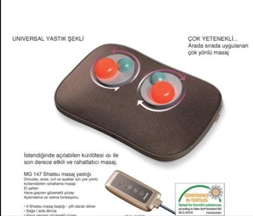 Boyun Masaj Aleti Beurer MG 147 Shiatsu  - Medikaltec Boyun Masaj Aleti MG