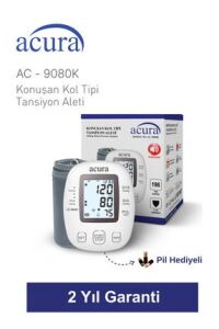 Medikaltec Ac-9080k Türkçe Konuşan Koldan Tam Otomatik Tansiyon Aleti Çanta Hediyeli