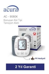 Medikaltec Ac-9080k Türkçe Konuşan Koldan Tam Otomatik Tansiyon Aleti Çanta Hediyeli