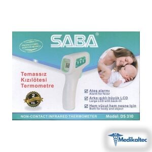 Medikaltec Saba DS-310 Temassız Kızılötesi Ateş Ölçer İthal Termometre - Görsel 1