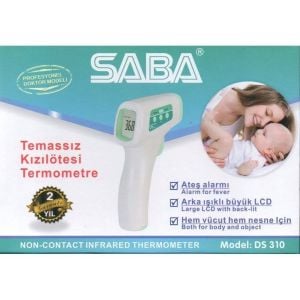 Saba Ds-310 Temassız Kızılöteli Ateş Ölç - Medikaltec Saba Ds- Temassız Kızılöteli Ateş Ölçer İthal Termometre…
