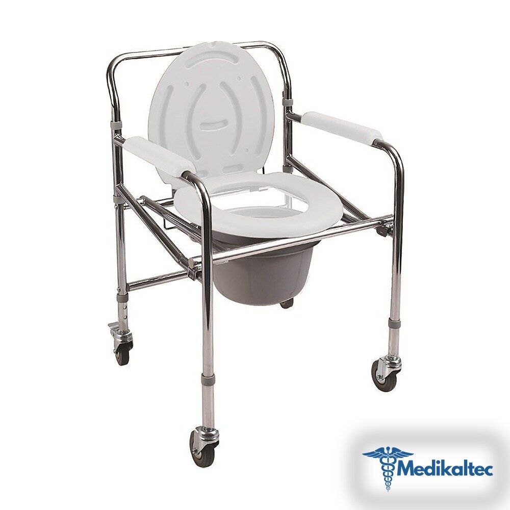 Klozetli Tekerlekli Sandalye P561 Poylin - Medikaltec Klozetli Tekerlekli Sandalye Medikaltec9140 - Görsel 1 (Ön görünüm)