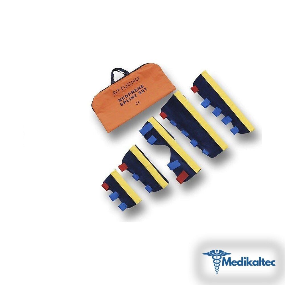 Ambulans ve İlk Yardım İçin 5 Li Set Neo - Medikaltec Ambulans ve İlk Yardım İçin 5 Li Set Neopren Atel Set - Görsel 1