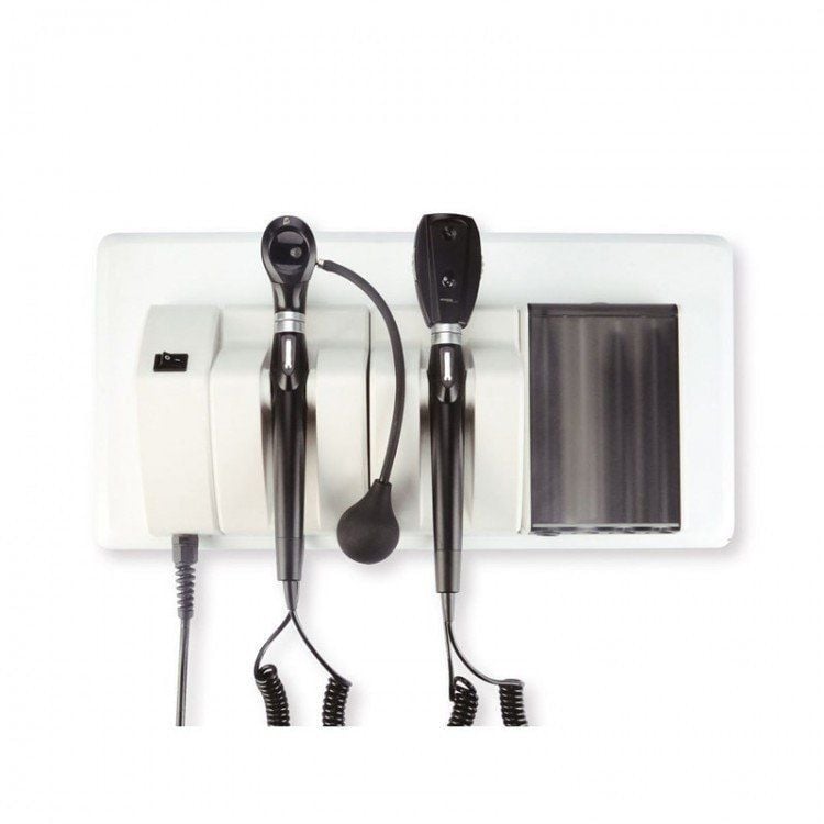 Honsun Duvara Monte Otoskop Oftalmoskop  - Medikaltec Duvara Monte Otoskop Oftalmoskop Set