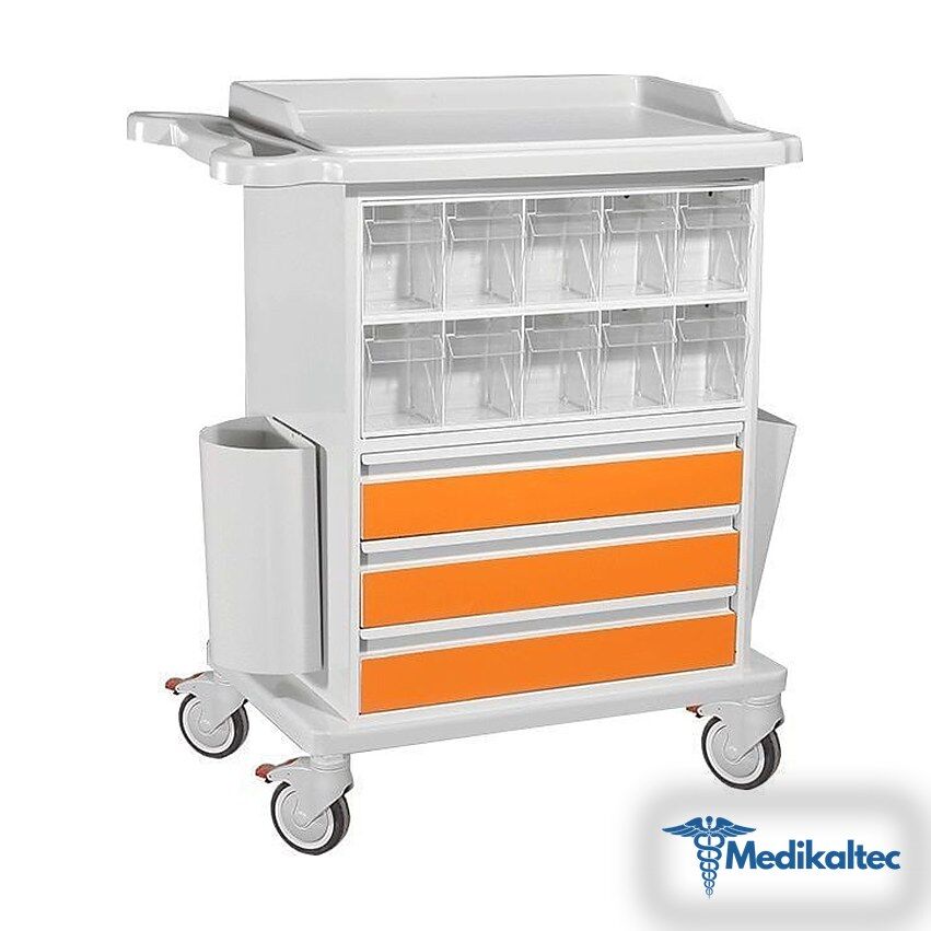 Medikaltec E-258 İlaç ve Pansuman Arabası Medikaltec1480 - Görsel 1 (Ön görünüm)