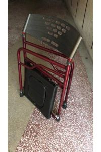 Medikaltec Deri Döşemeli Hasta Tuvaleti Klozeti Sandalyesi Seyyar Tuvalet Kamp Tuvaleti Taşınabilir Tuvalet