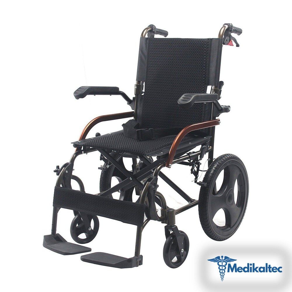 Medikaltec Comfort Plus GK863LABJ-12 Jet Black Transfer Alüminyum Tekerlekli Sandalye - Görsel 1
