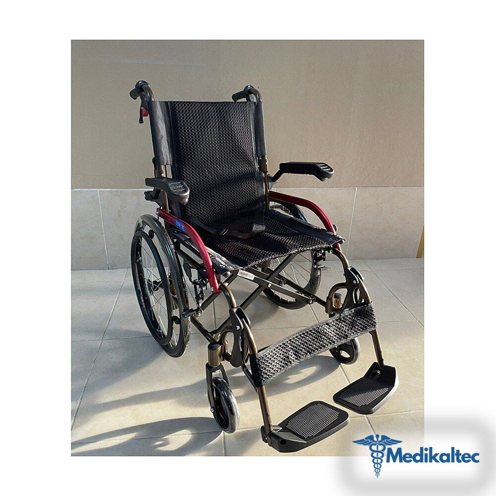 Medikaltec Comfort Plus GK863LAJ-20 Jet Black Transfer Alüminyum Tekerlekli Sandalye - Görsel 1