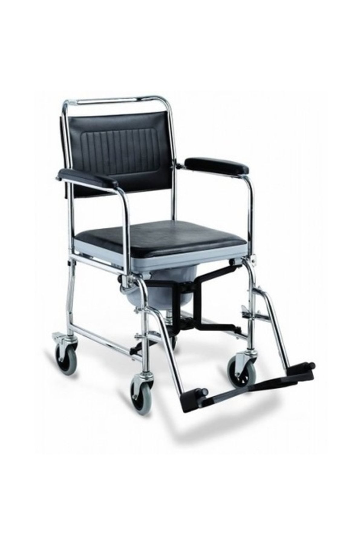 Medikaltec Commode Wheelchair - Wc Ap.tuv.-banyo Tek.sand. Medikaltec4507 - Görsel 1 (Ön görünüm)