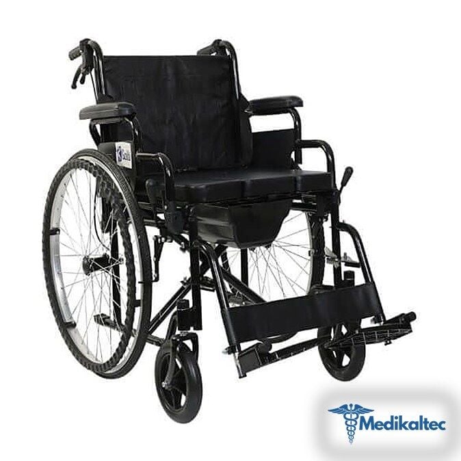Medikaltec G120 Klozetli Tekerlekli Sandalye Medikaltec1499 - Görsel 1 (Ön görünüm)